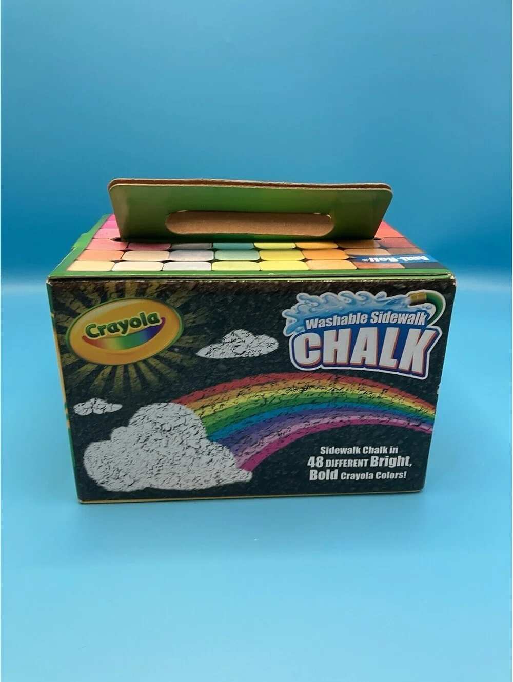 CRAYOLA WASHABLE SIDEWALK CHALK -48 ASSORTED COLORS NEW